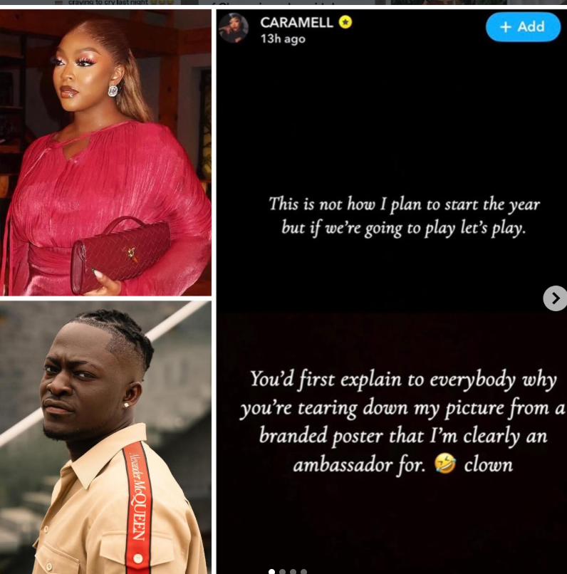 Your mind cannot comprehend how happy I am and thriving successfully - Social media personality Caramell Plug calls out ex and Burna Boyâ€™s associate King Manny for allegedly stalking her